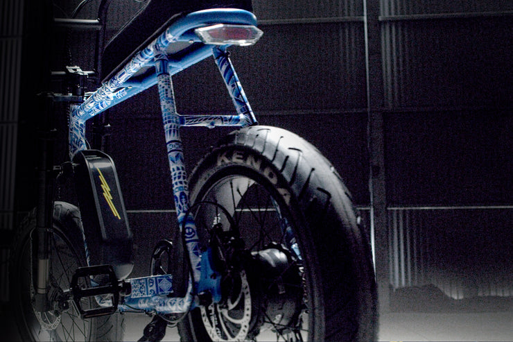 Squiggy Fat Tyre E-Bike Too Posh Artist Edition by Lucas Grogan
