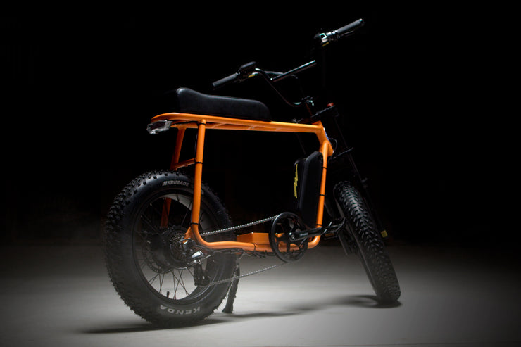 Squiggy Fat Tyre E-Bike Bobby Orange on Black Rim