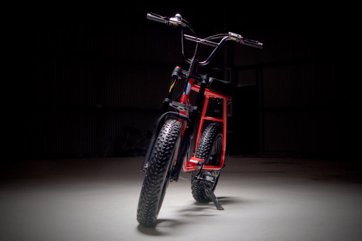 Squiggy Fat Tyre E-Bike Bobby Red on Black Rim