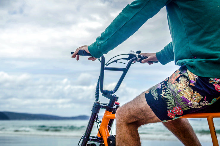 Squiggy Fat Tyre E-Bike Bobby Orange on Black Rim