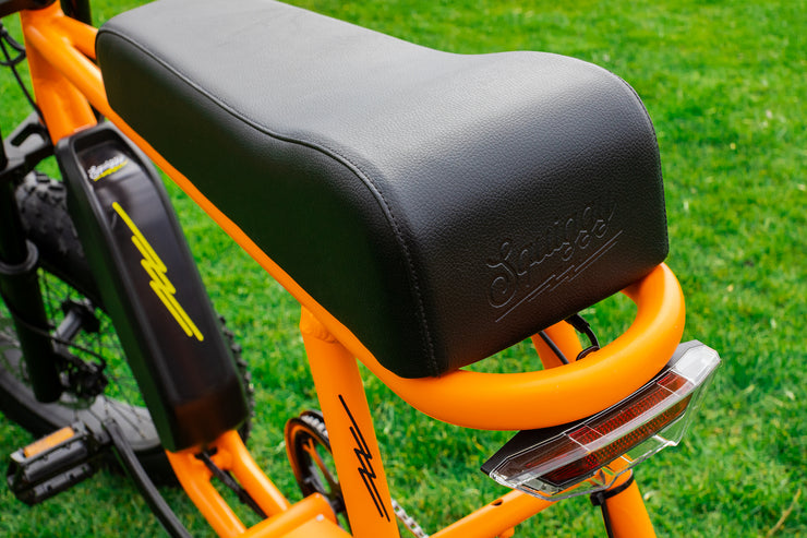 Squiggy Fat Tyre E-Bike Bobby Orange on Black Rim