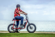 Squiggy Fat Tyre E-Bike Bobby Red on Black Rim