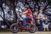 Squiggy Fat Tyre E-Bike Bobby Red on Black Rim