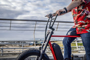Squiggy Fat Tyre E-Bike Bobby Red on Black Rim
