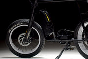 Squiggy Fat Tyre E-Bike J.R. Black on White Rim
